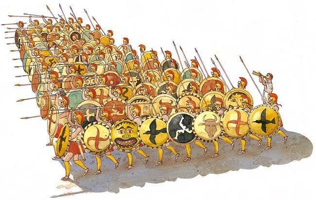La falange oplitica, la (quasi) invincibile fanteria greca