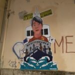 A Brescia murales contro il medico della Ong Mare Jonio A Brescia murales contro il medico della Ong Mare Jonio